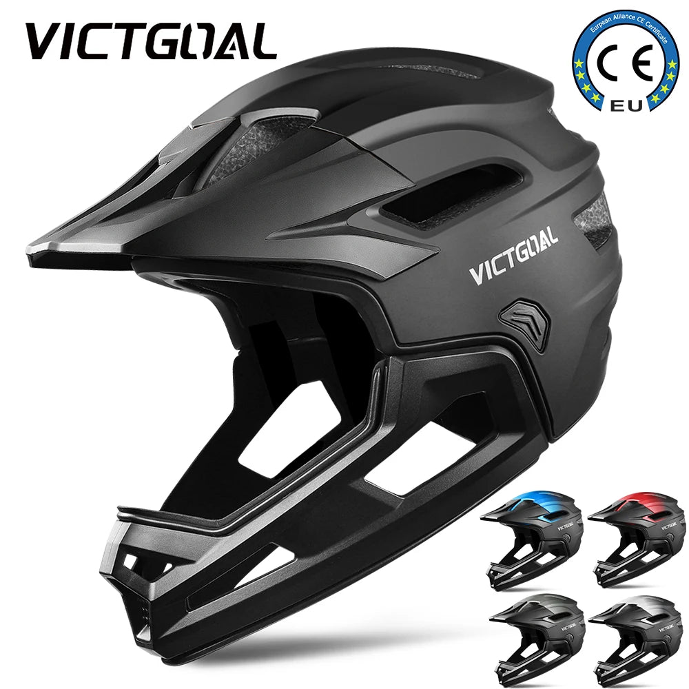 Capacete VICTGOAL – Desportos radicais, MTB, Enduro e BMX, Integral, Certificado CE/CPSC Capacete VICTGOAL – Desportos radicais, MTB, Enduro e BMX, Integral, Certificado CE/CPSC